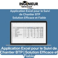 Application Excel pour le Suivi de Chantier BTP Solution Efficace et Fiable