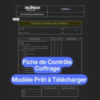 Fiche de Contrôle Coffrage