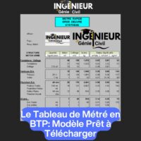 Le Tableau de Métré en BTP: Modèle Prêt à Télécharger