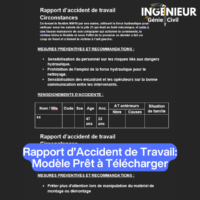 Rapport d’Accident de Travail : Modèle Prêt à Télécharger