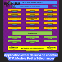Application excel de suivi de chantier BTP: Modèle Prêt à Télécharger