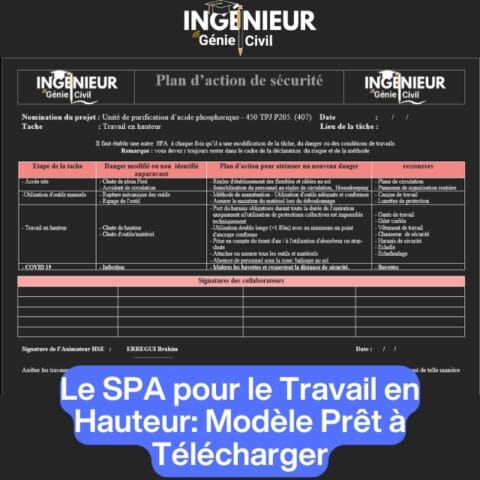 Le SPA pour le Travail en Hauteur: Modèle Prêt à Télécharger