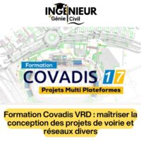 Formation Covadis VRD : maîtriser la conception des projets de voirie et réseaux divers