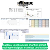 Tableau Excel suivi de chantier gratuit : outil essentiel pour maîtriser vos travaux