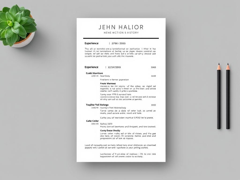 Combination CV template Word format blending chronological and functional styles in English