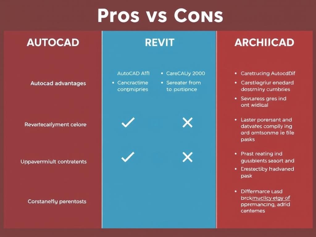 Comparaison des avantages et inconvénients d'AutoCAD, Revit et ArchiCAD Comparaison des avantages et inconvénients d'AutoCAD, Revit et ArchiCAD