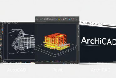 Comparaison des interfaces d'AutoCAD, Revit et ArchiCAD pour projets BTP