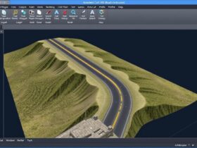 Interface d'Autodesk Civil 3D montrant la modélisation d'une infrastructure routière, un des meilleurs logiciels pour ingénieurs en génie civil 2025