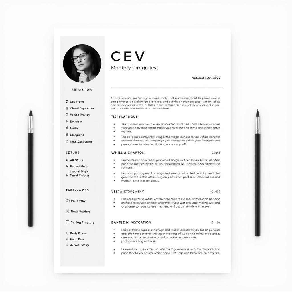 Professional appearance feature of effective free editable CV templates Word English