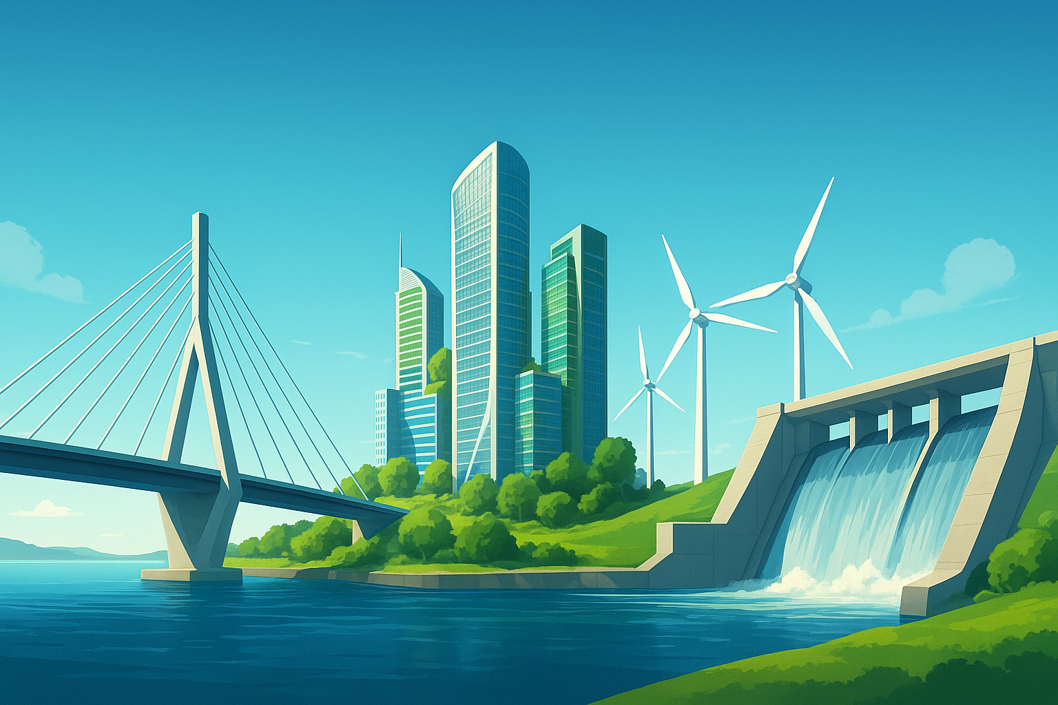 Modern Civil Engineering Panorama