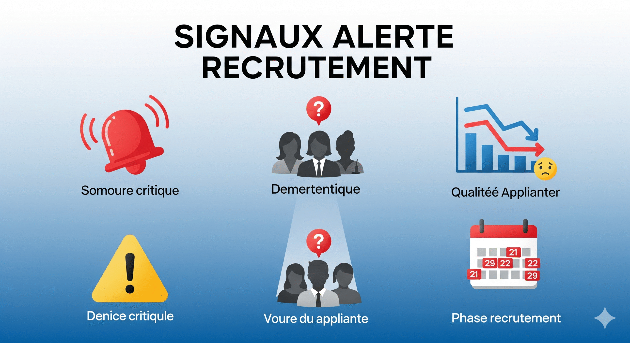Recruteur identifiant des signaux d'alerte chez un candidat