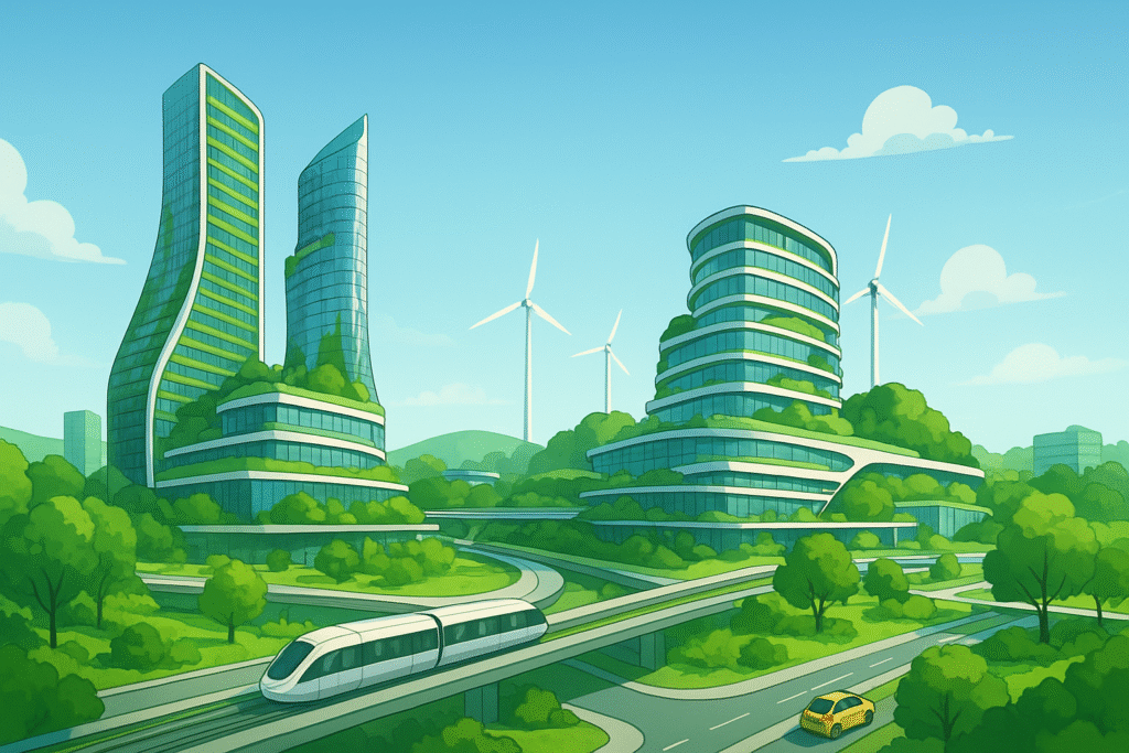 Image de clôture  Ville durable du futur