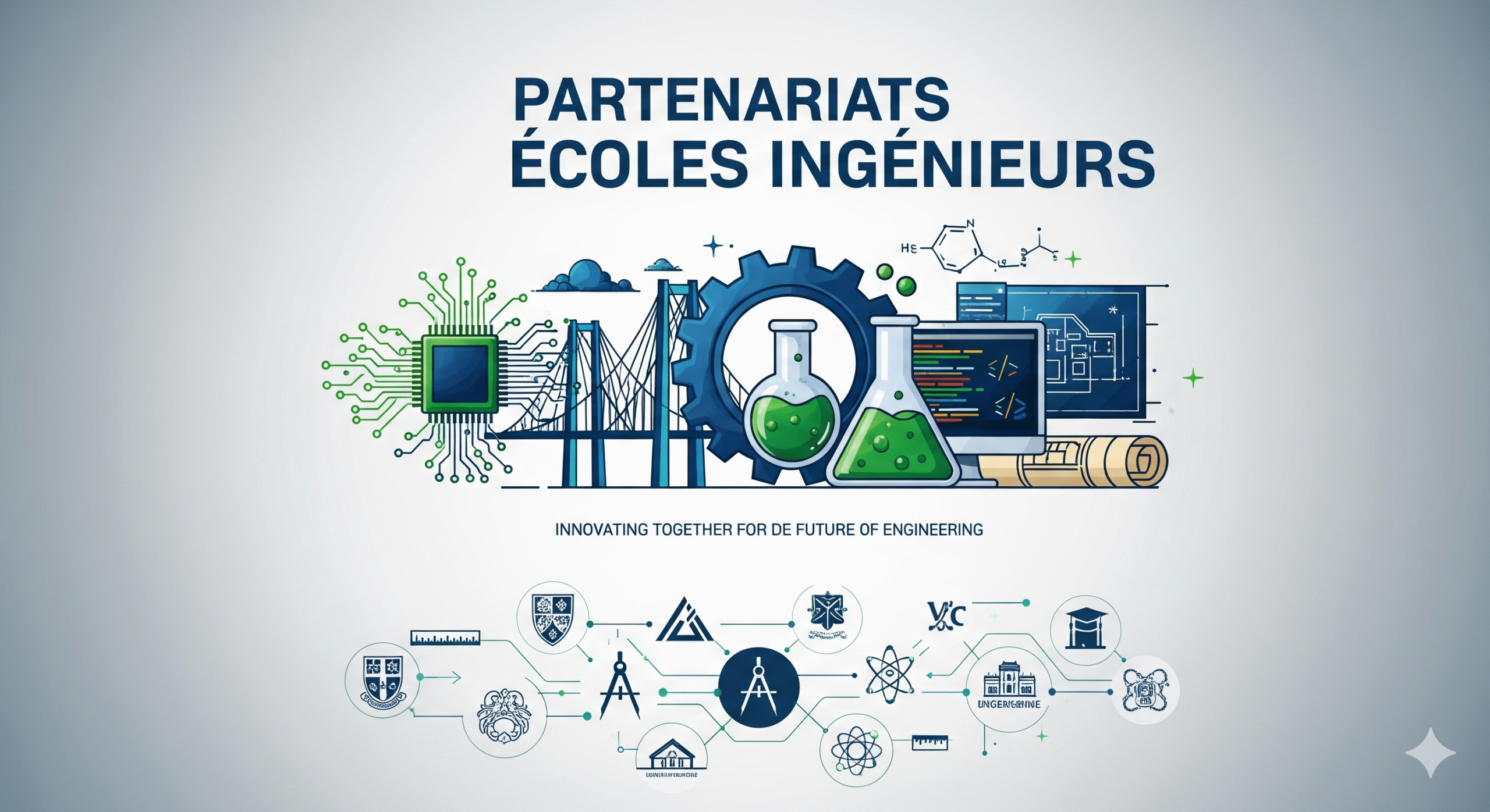 Entreprise collaborant avec une école d'ingénieurs