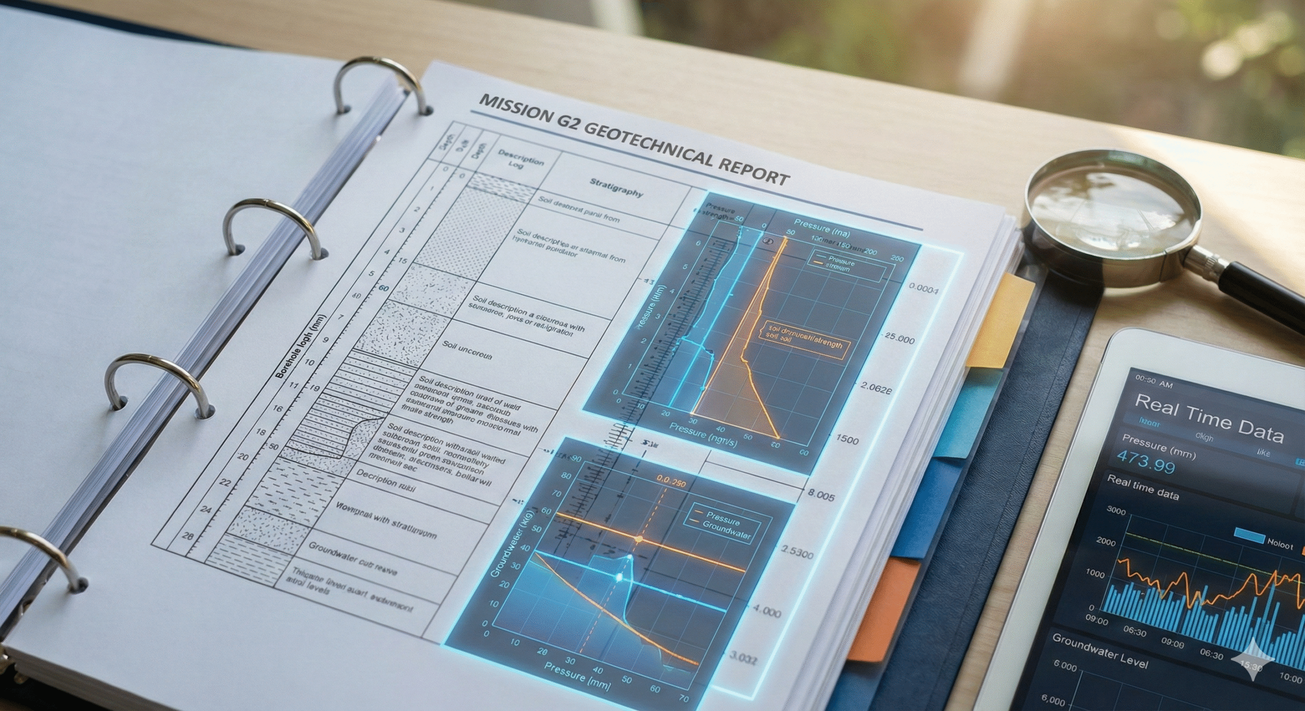 Etude des profils de pression et des parametres geotechniques scaled