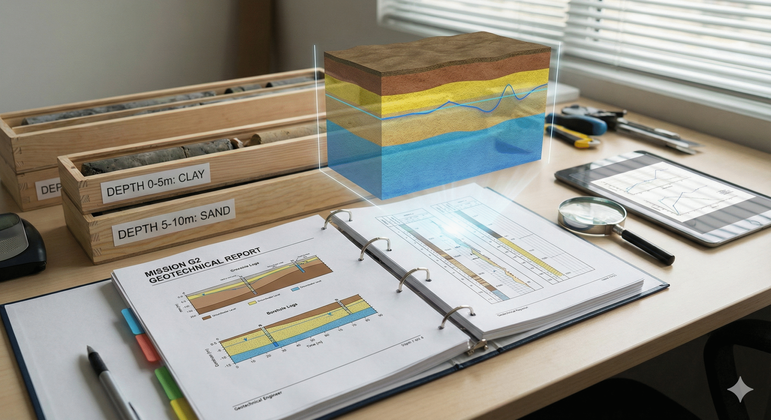 Interpretation dun rapport de sol geotechnique Mission G2 scaled