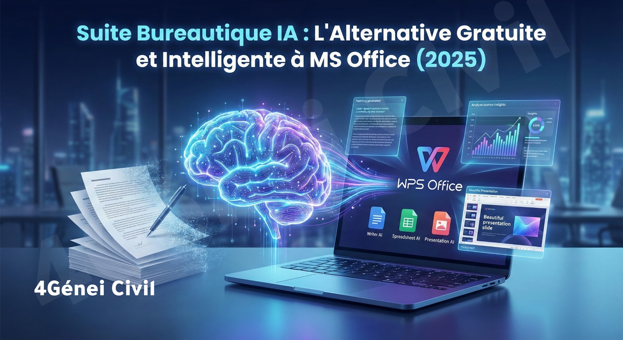 Interface WPS Office - Suite Bureautique IA Ultime