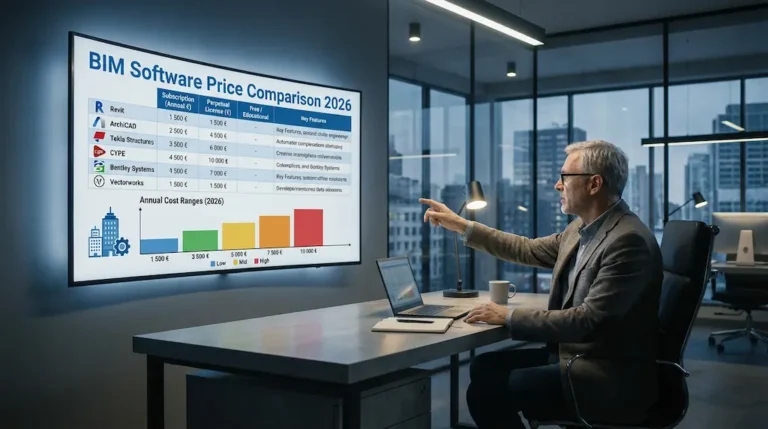 Logiciel BIM Prix 2026 : Comparatif des Solutions Revit, ArchiCAD, Tekla, CYPE