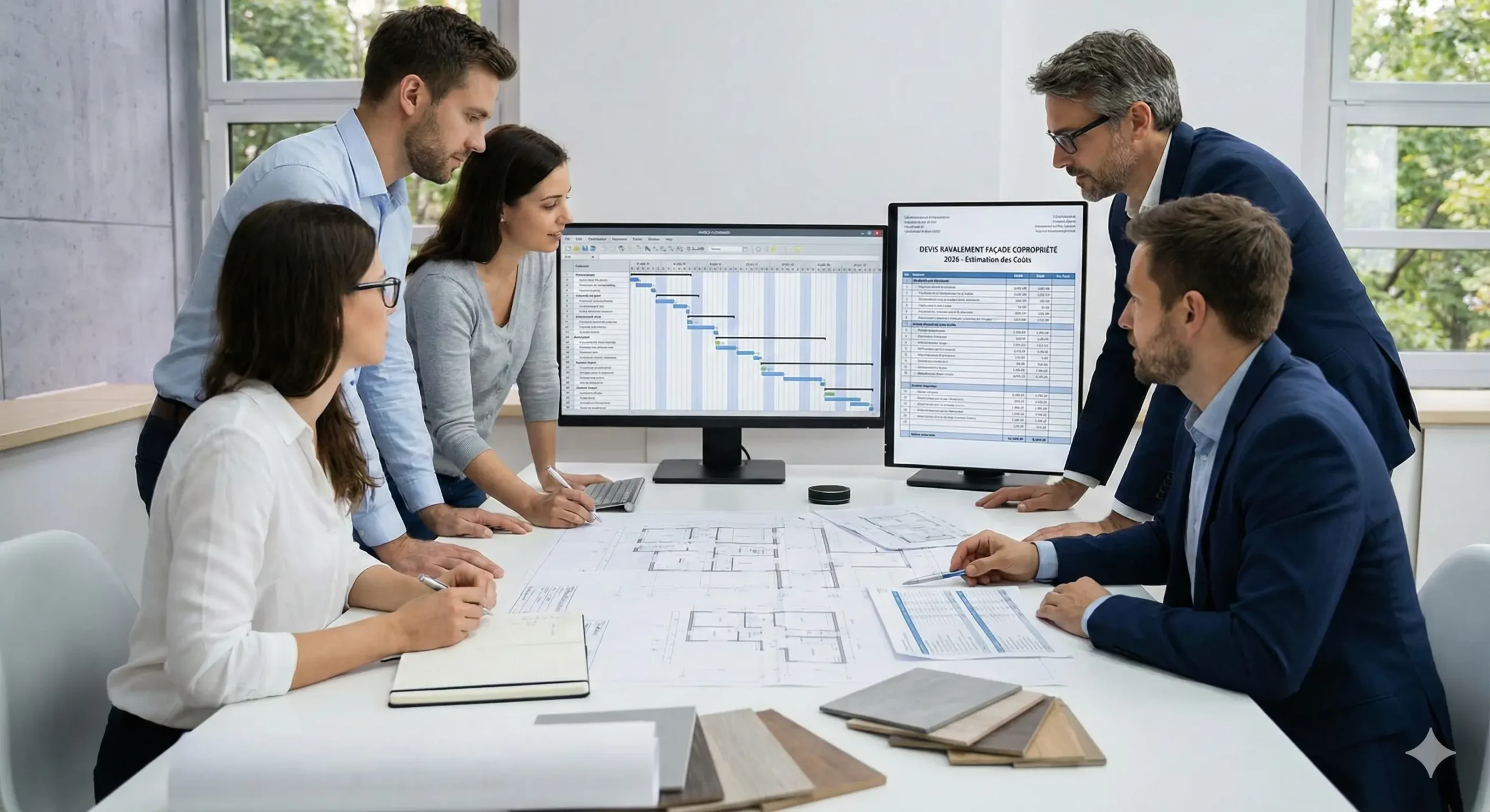 Devis ravalement façade immeuble copropriété 2026