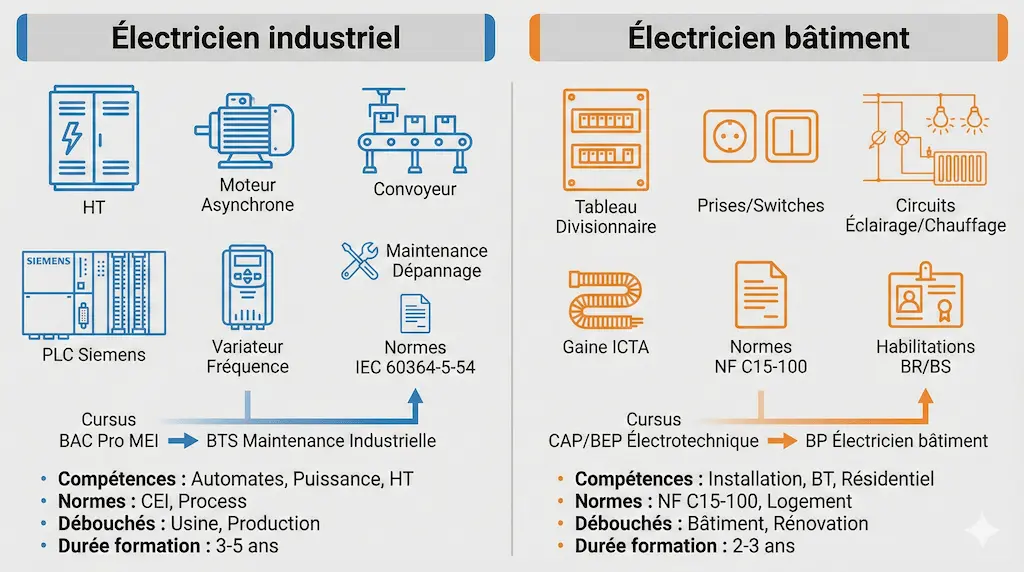 Schéma détaillé d'une installation électrique conforme aux normes bâtiment avec câblage et disjoncteurs Schéma détaillé d'une installation électrique conforme aux normes bâtiment avec câblage et disjoncteurs