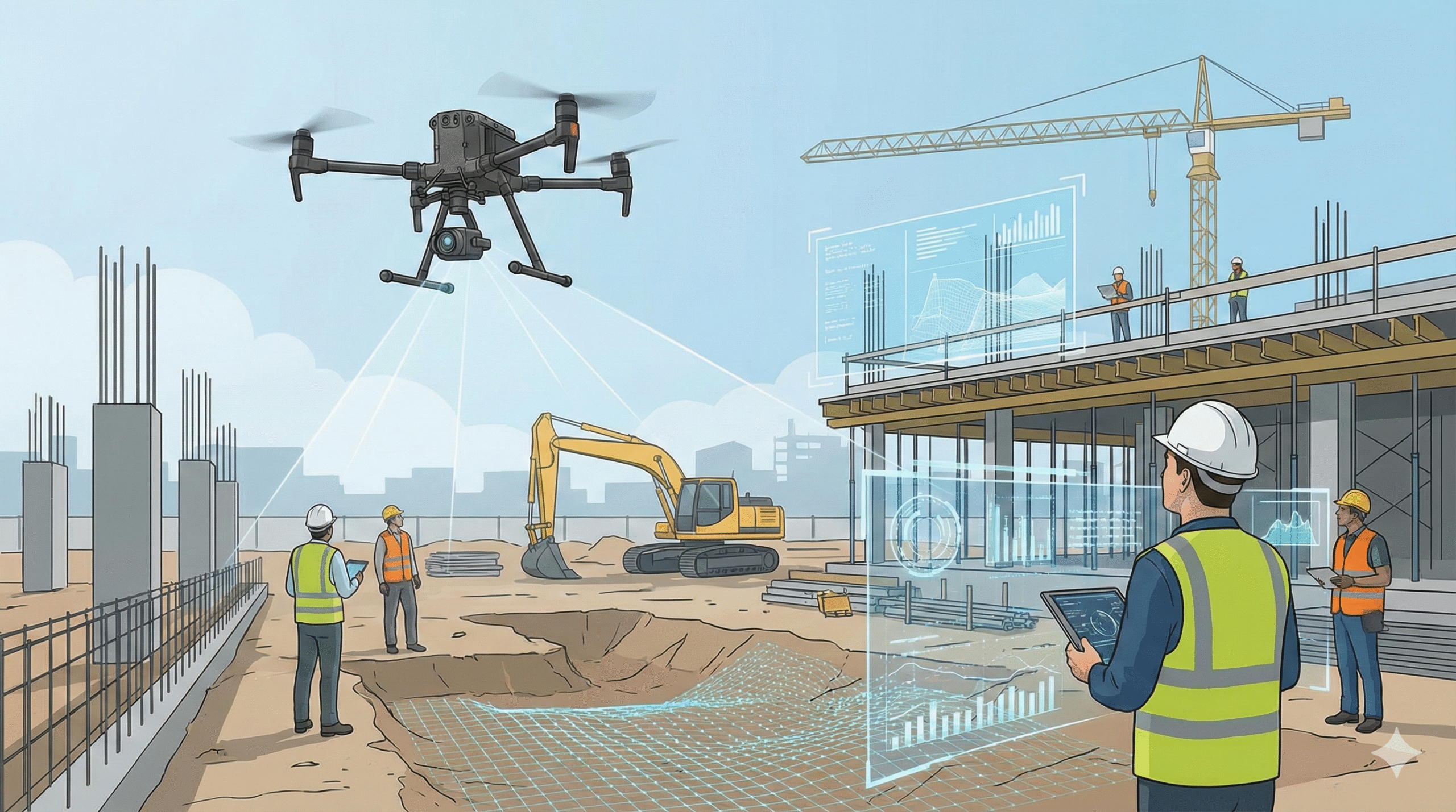 L’utilisation des drones sur les chantiers