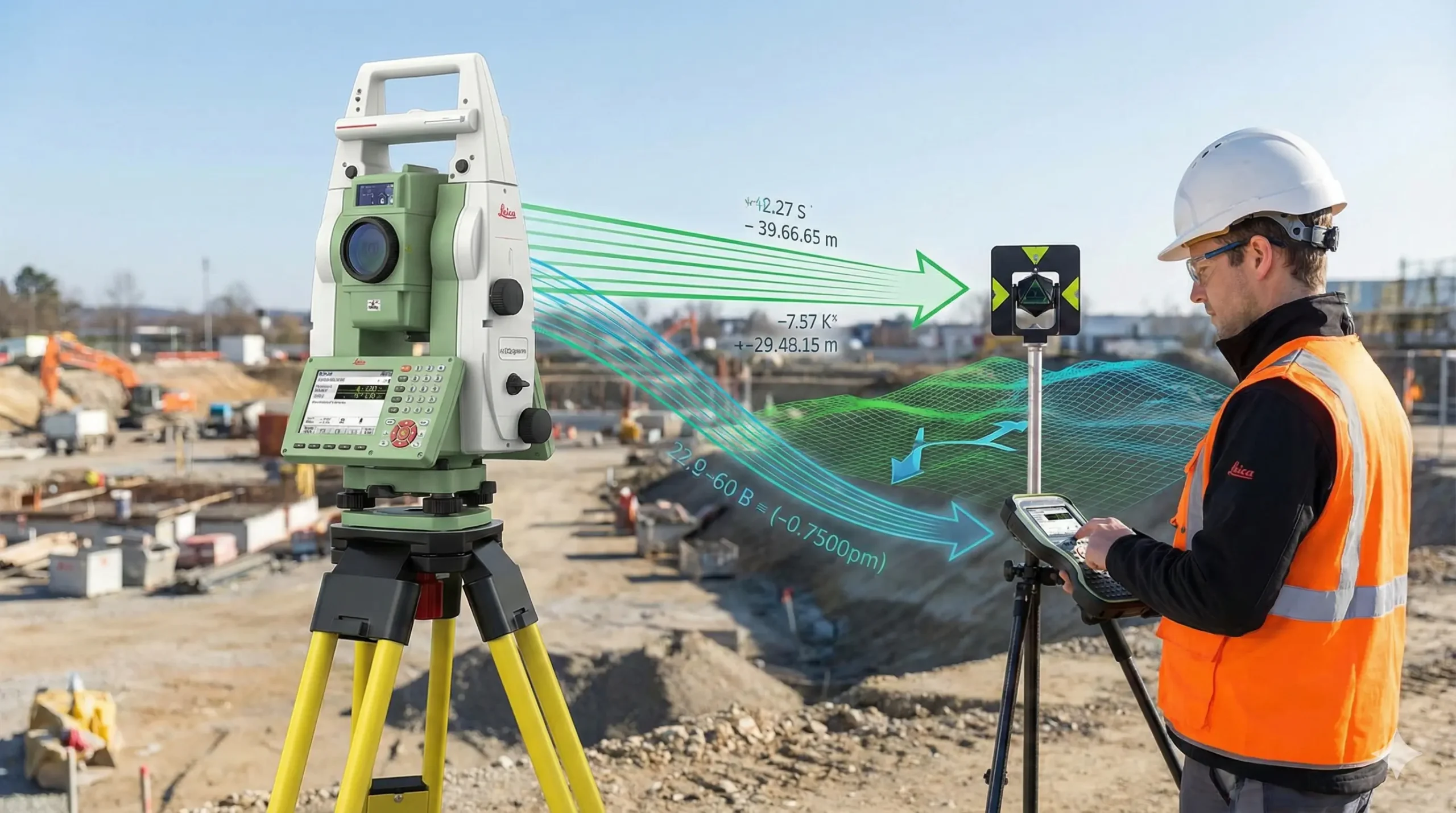 Station de surveillance robotique totale sur le chantier