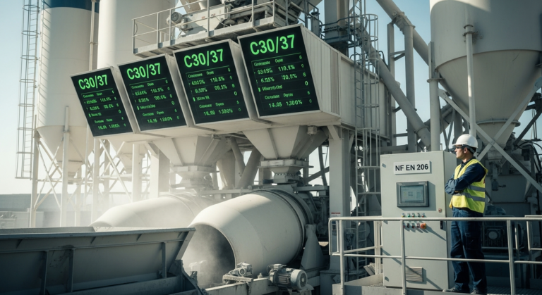 Dosage Béton C30/37 : Guide Complet | Formulation, Norme NF EN 206 & Contrôle Qualité