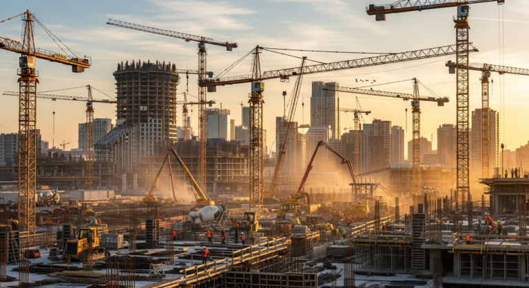 Potain MCT 88, Liebherr 172 EC-B, Wolffkran.