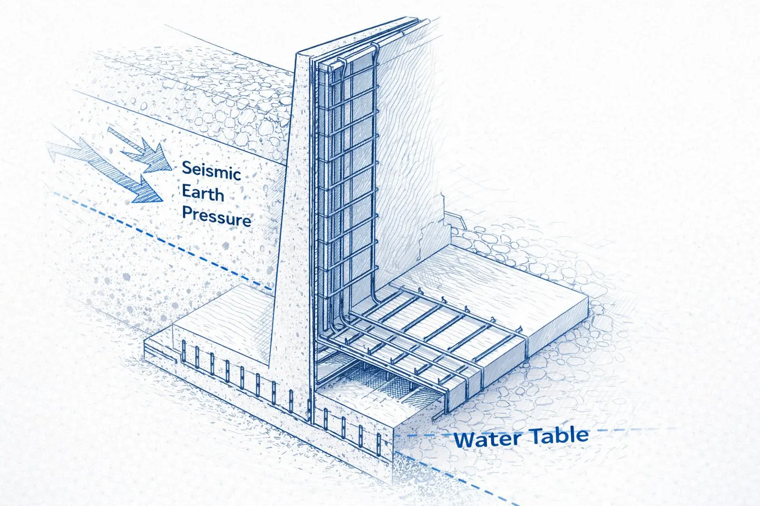 Conception Mur de Soutènement Sismique - 4Génie Civil