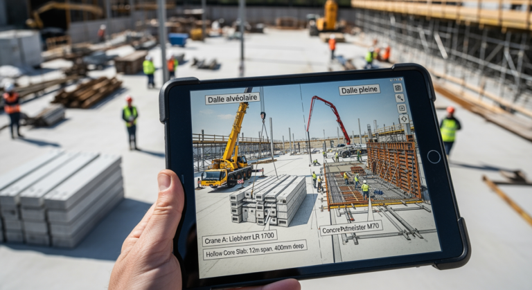 Comparaison entre dalle pleine et dalle alvéolaire pour grands franchissements : Le guide pour optimiser la structure et le planning. (Guide 2026)