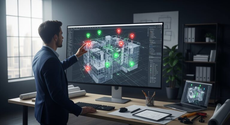 Maquette BIM avec analyse de vulnérabilités