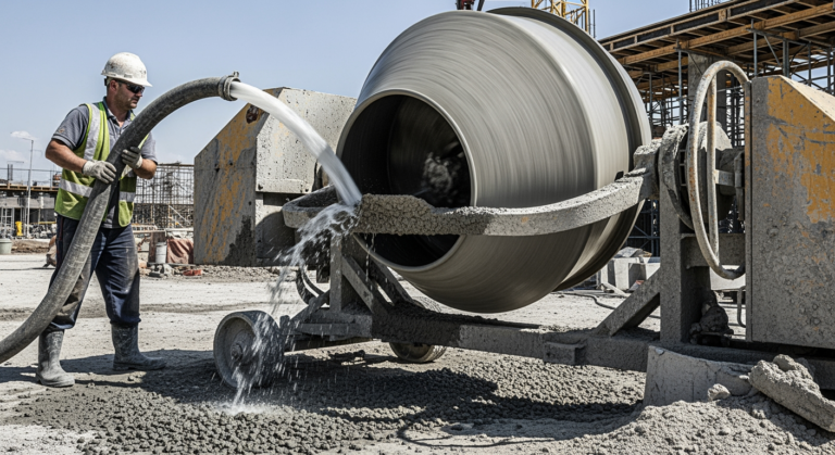 dosage-beton-350-kg-avec-melange-sable-et-gravier