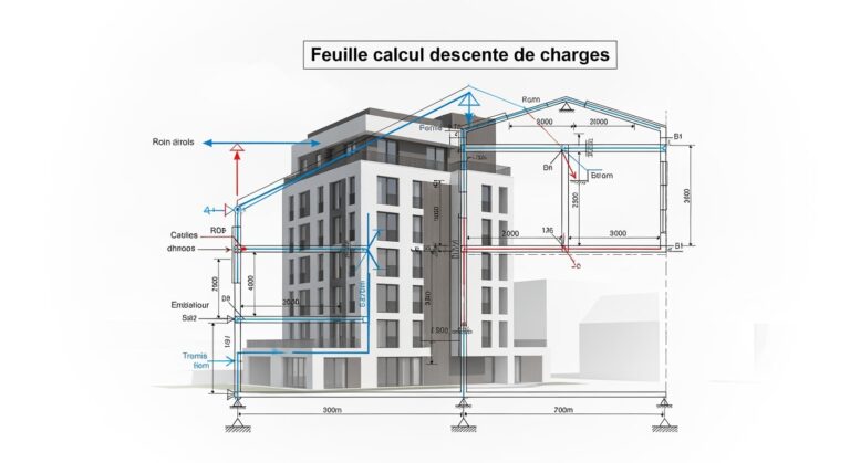 Feuille calcul descente de charges : Modèle Gratuit (2026)