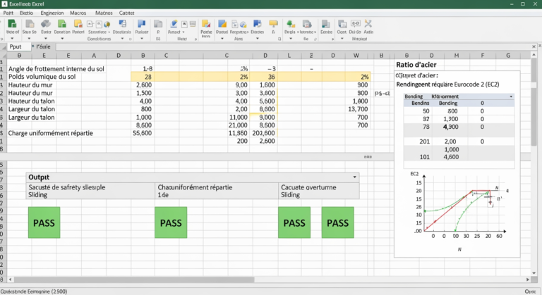 Fichier des murs de soutènement : Outils de calcul et vérification Eurocode 7 (Guide 2026)