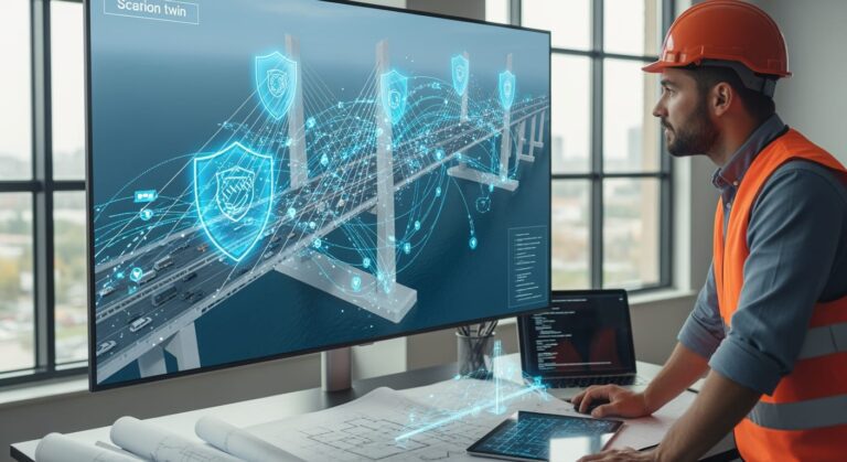 Ingénieur Cybersécurité BTP : Guide Expert (2026) 9 Ingénieur cybersécurité sur jumeau numérique