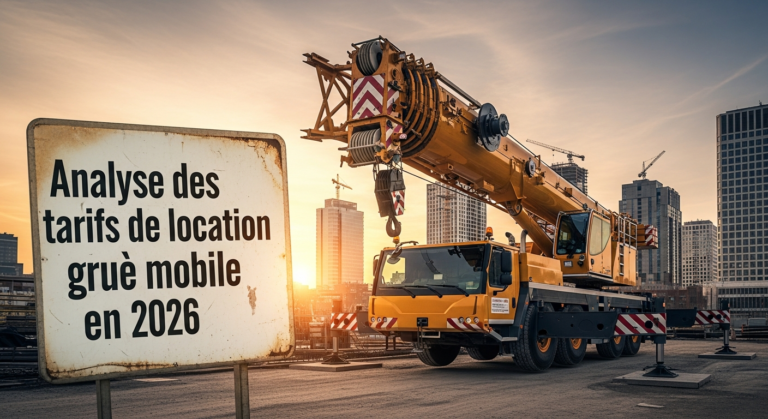 location grue mobile tarif prix journée