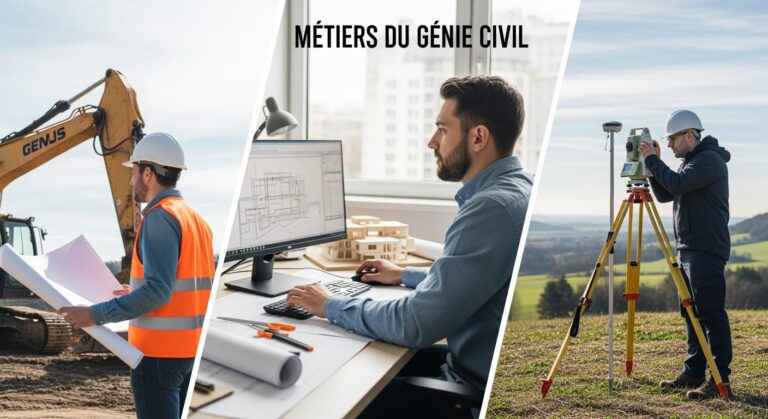 Métiers du Génie Civil : Liste Complète des Métiers et Débouchés (2026)