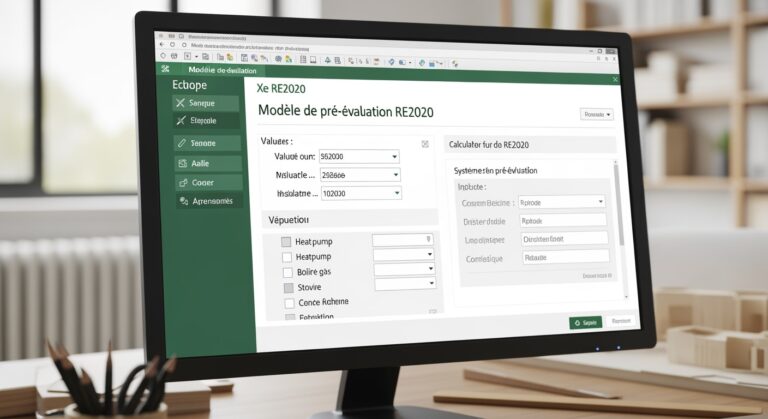 Modèle de Pré-évaluation RE2020 Excel : Outil de Calcul Rapide (2026)