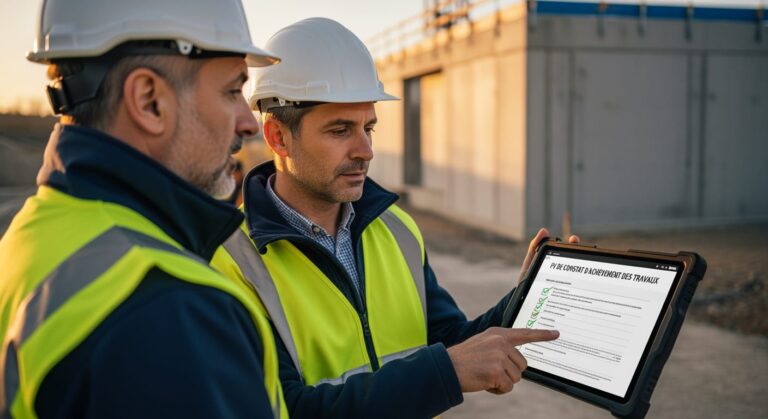 PV DE CONSTAT D’ACHEVEMENT DES TRAVAUX : Guide de rédaction et conformité NF P 03-001 (Guide 2026)
