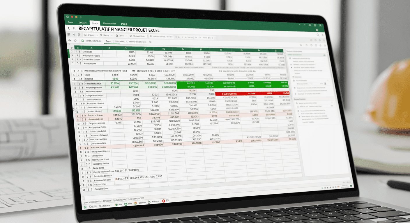 Excel Examples Recap Récapitulatif Financier Projet Excel De Construction : Outil Excel ...