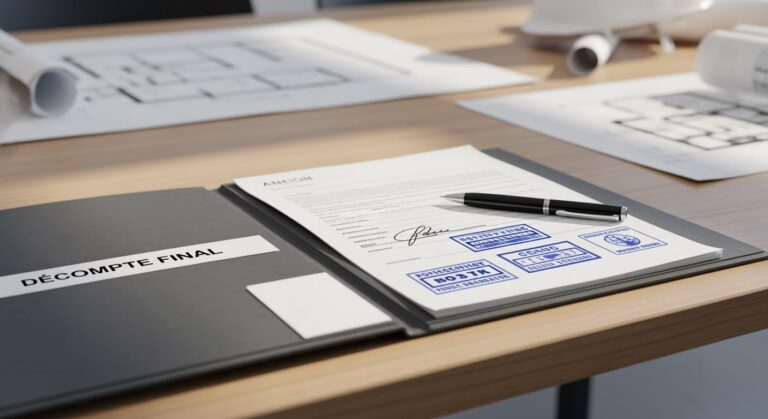 Déclaration Décompte Final : Modèle & Guide 2026