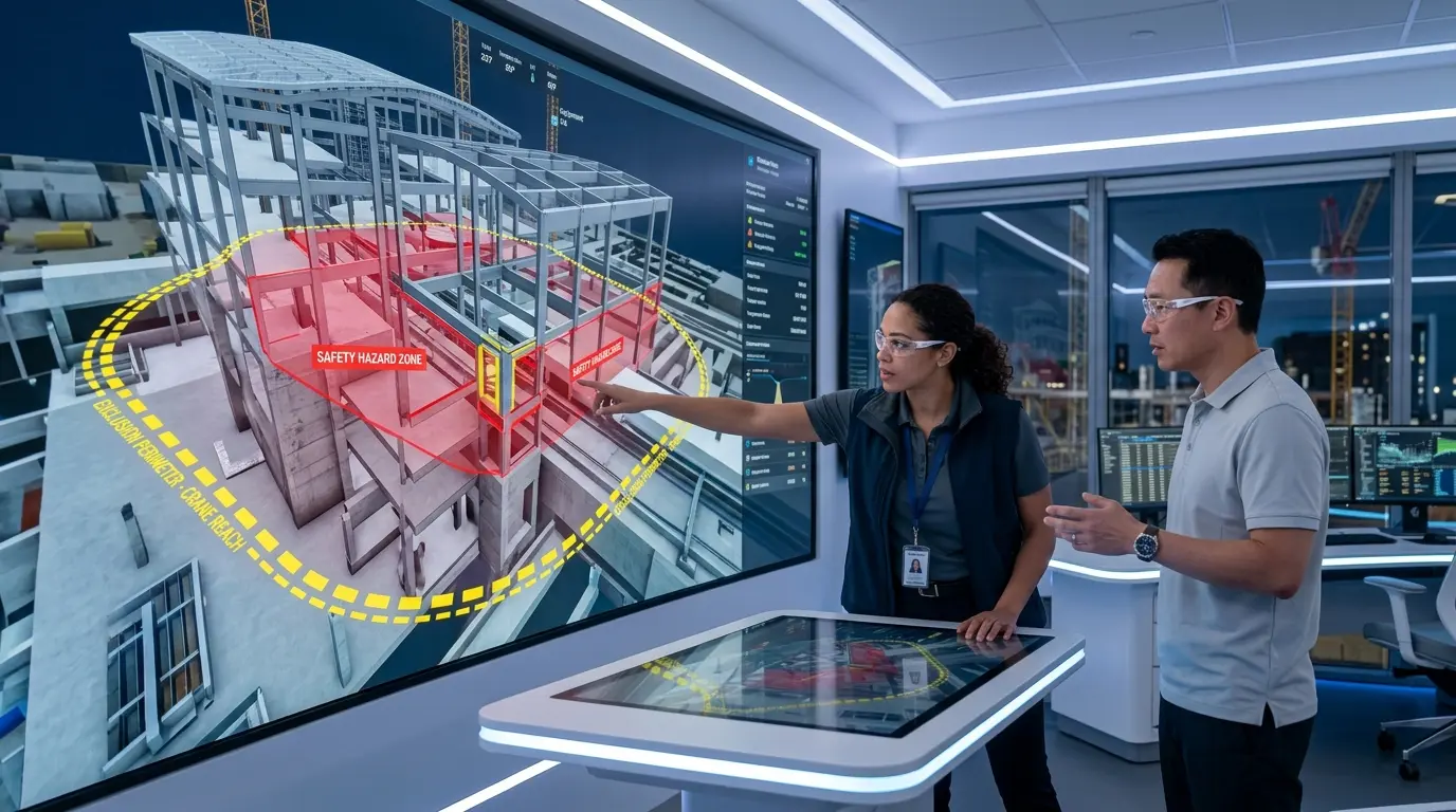 Sécurité Chantier BIM 4D et Capteurs IoT - Detection des risques